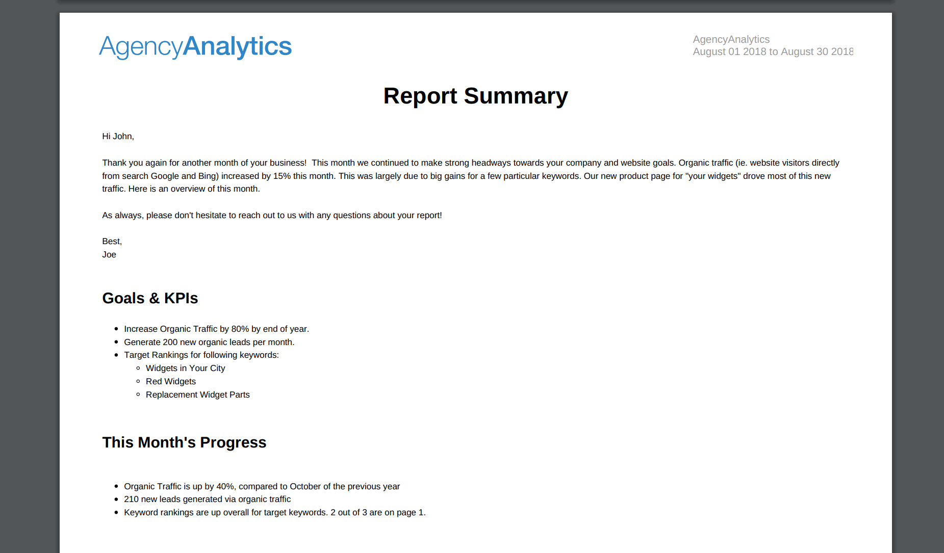 Building An Seo Report? Use Our 7 Section Template Throughout Section 7 Report Template