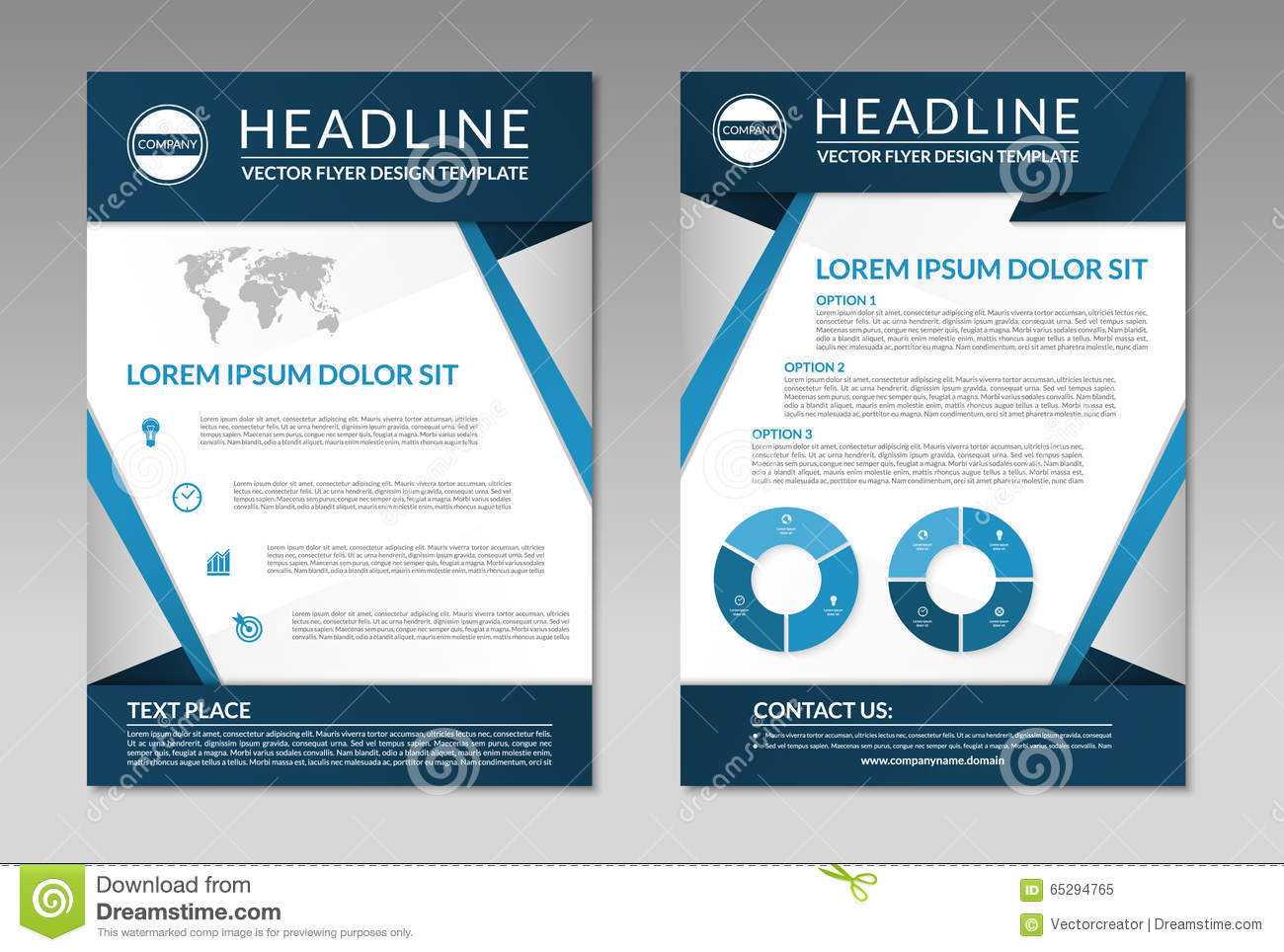 Business Brochure Flyer Design Template. A4 Size Stock Throughout Free Business Flyer Templates For Microsoft Word