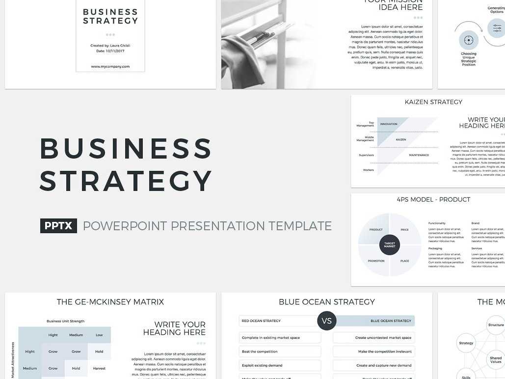 Business Strategy Presentation Templatejetz Templates On Throughout Strategic Management Report Template