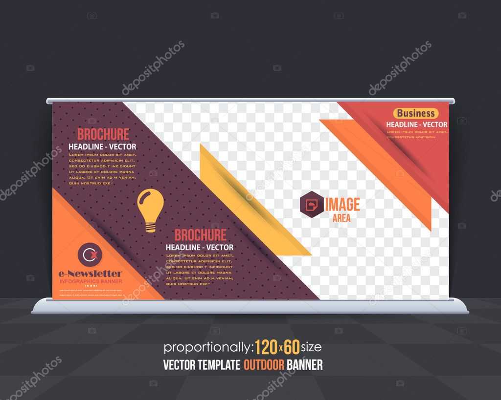 Business Theme Outdoor Banner Design, Advertising Vector Within Outdoor Banner Template