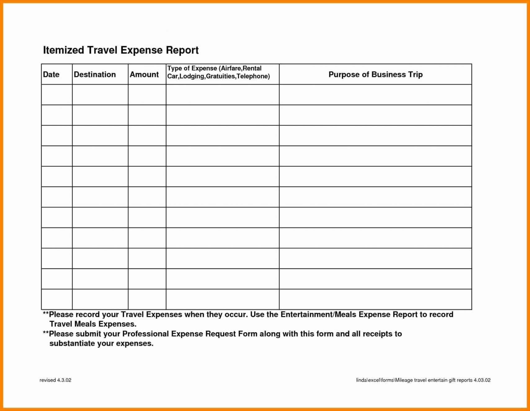 Business Travel Expense Report Template New Business Travel Throughout Business Trip Report Template Pdf
