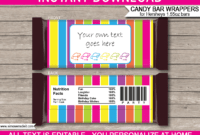 Candy Bar Wrapper Template For Mac - Ameasysite for Candy Bar Wrapper Template For Word