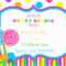 Candyland Birthday Invitations Printable Sweet Shoppe Invite Intended For Blank Candyland Template