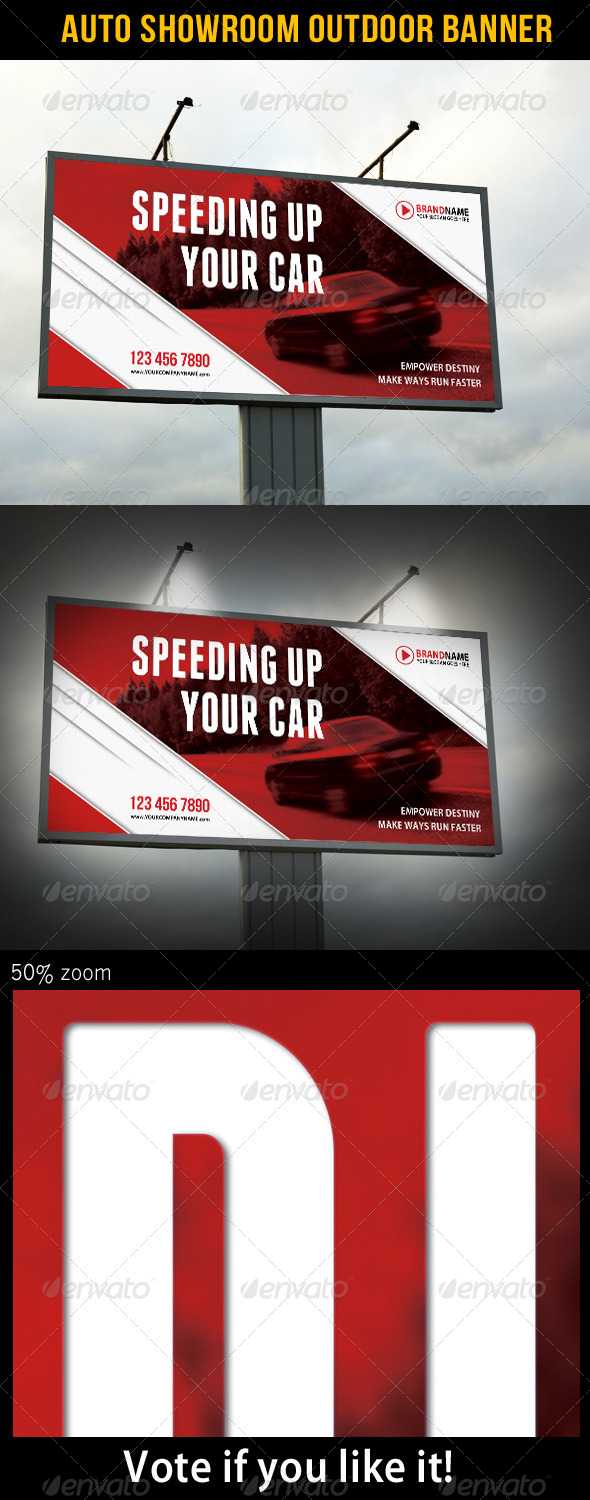 Car Banner Graphics, Designs & Templates From Graphicriver Pertaining To Outdoor Banner Design Templates