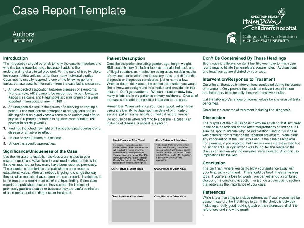 Case Report Template Authors Institutions Introduction – Ppt With Intervention Report Template