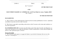 Catering Contract Template Word - Business Template Ideas throughout Catering Contract Template Word