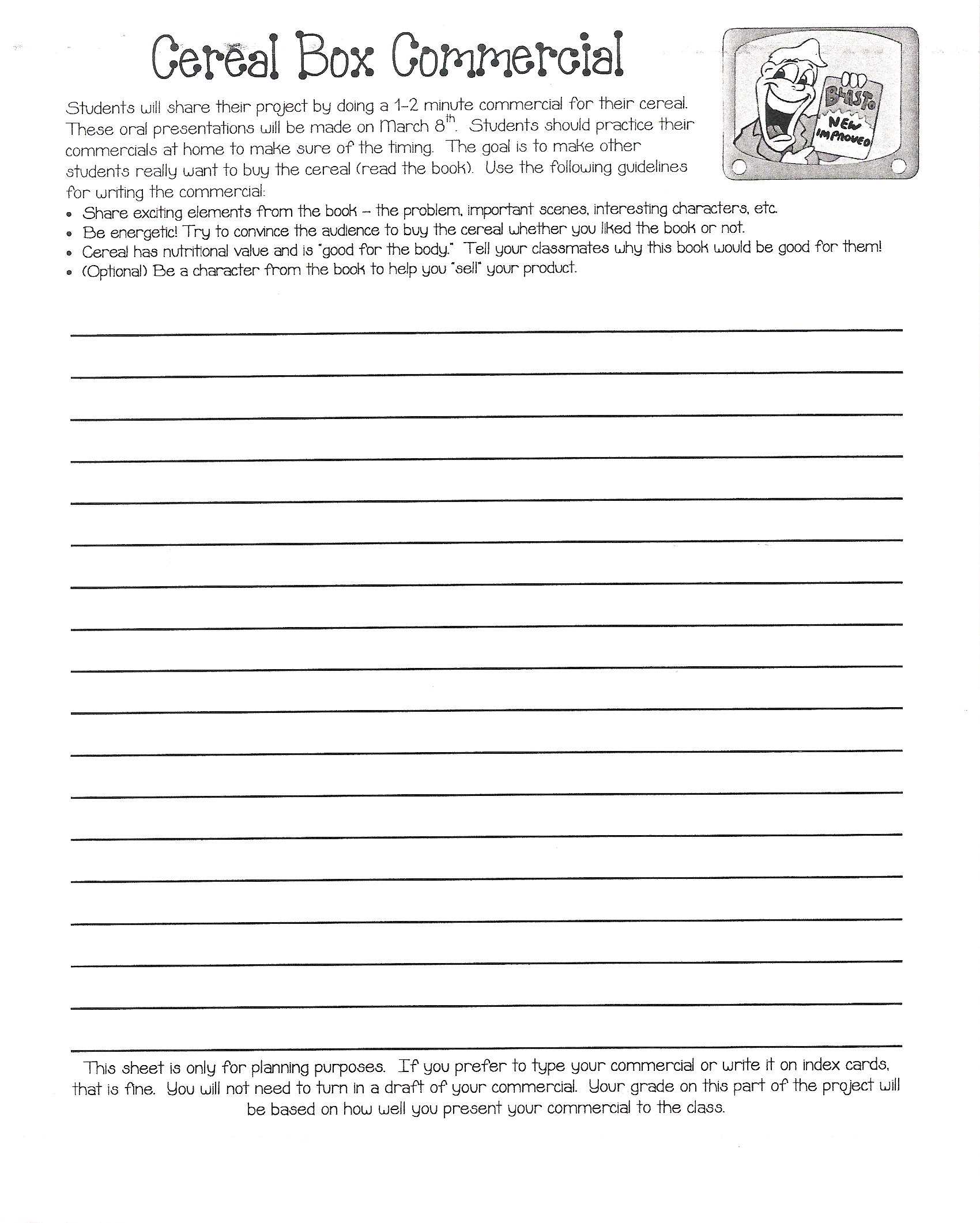 Cereal Box Book Report | Mrs. Eubanks' Class In Cereal Box Book Report Template
