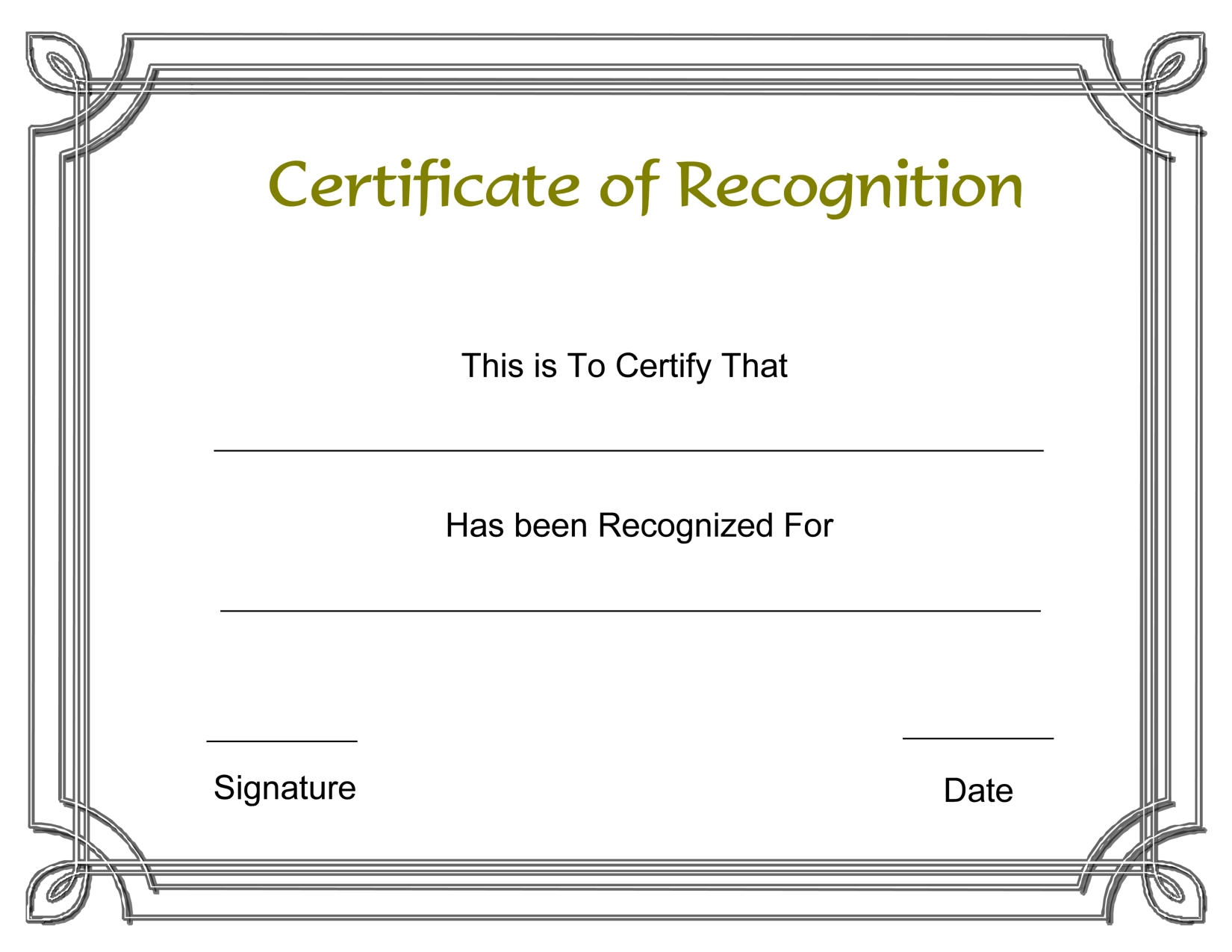 Certificate Template Recognition | Safebest.xyz Intended For Blank Award Certificate Templates Word