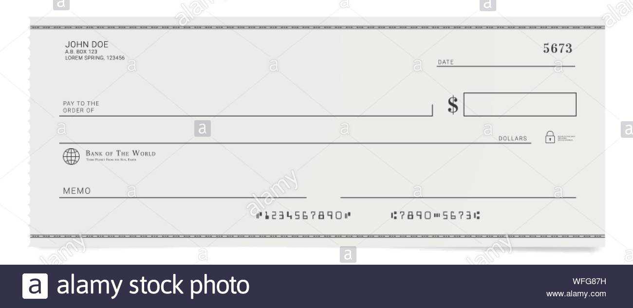 Chequebook Stock Photos & Chequebook Stock Images – Page 2 In Blank Cheque Template Uk