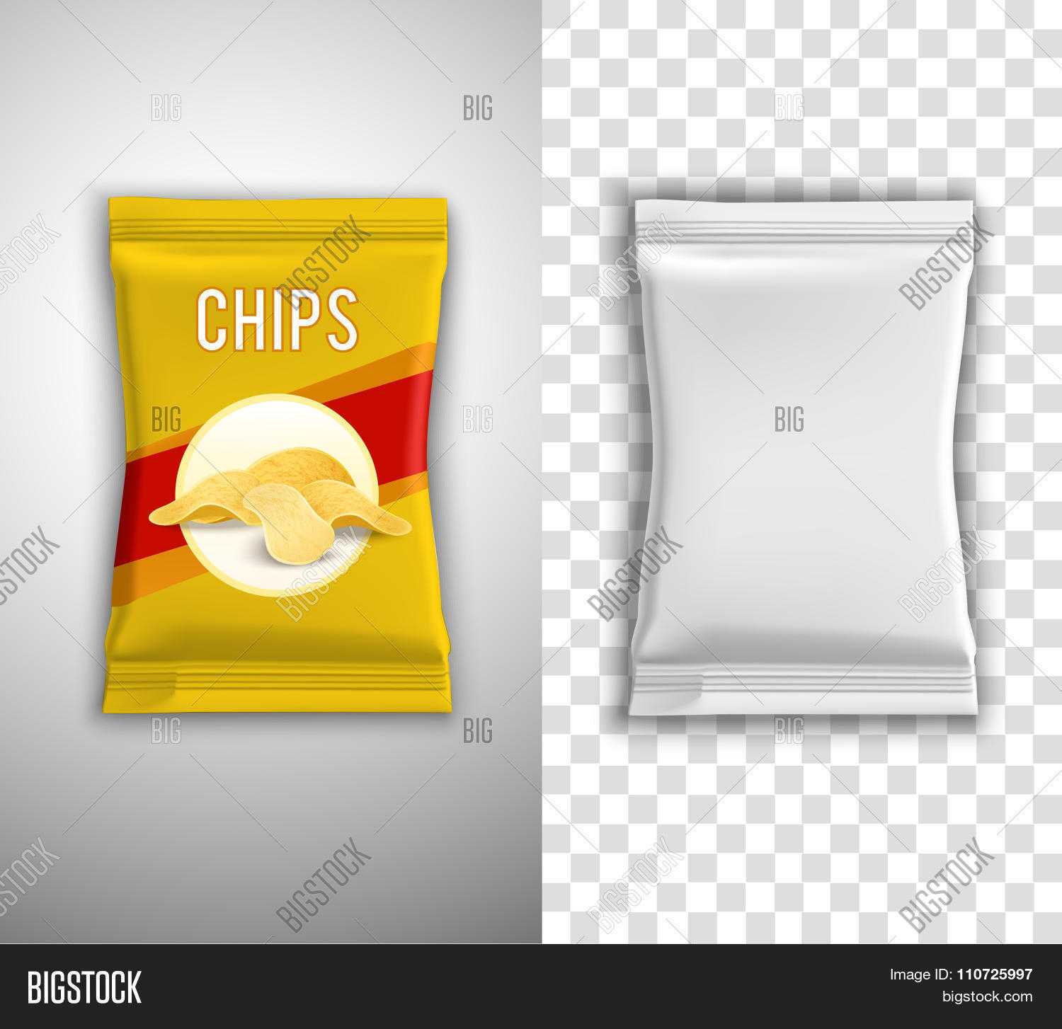 Chips Packaging Vector & Photo (Free Trial) | Bigstock Regarding Blank Packaging Templates