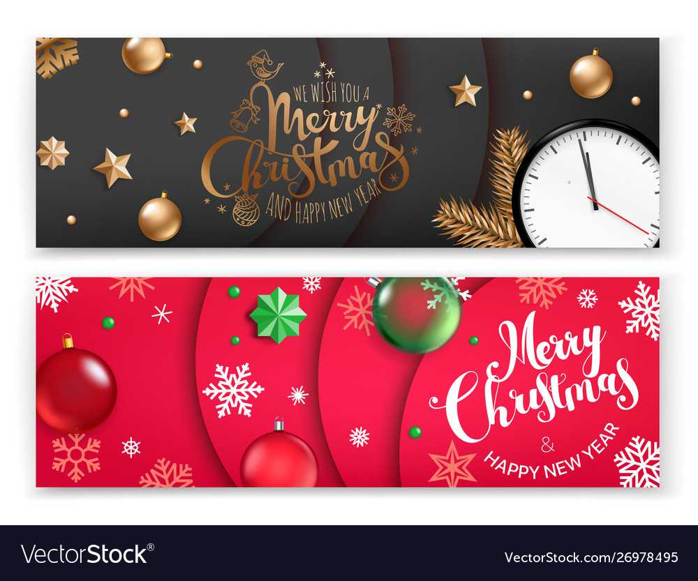 Christmas Banners Template Merry Christmas And In Merry Christmas Banner Template