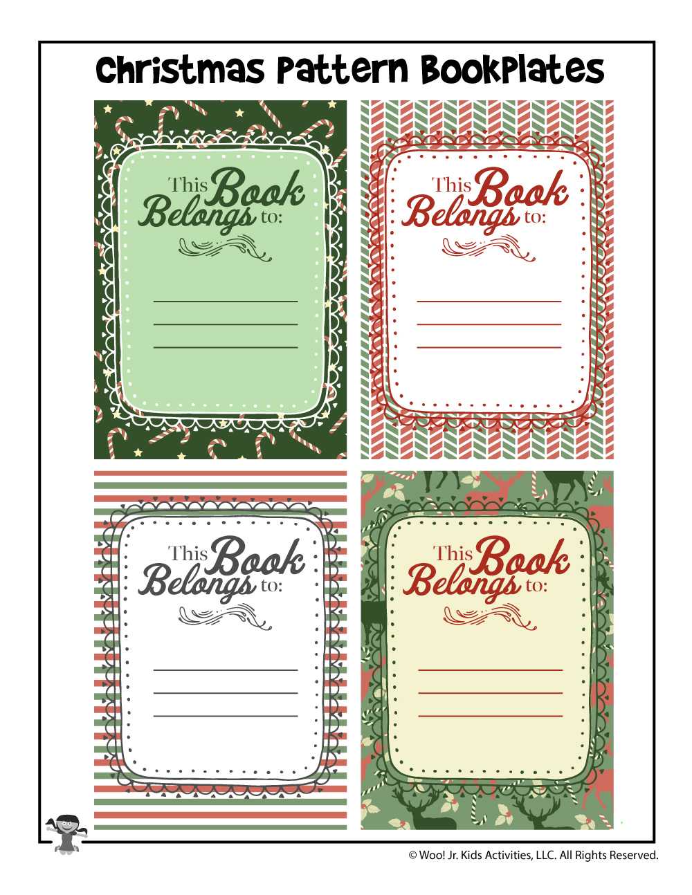 Christmas Gift Printable Bookplates | Woo! Jr. Kids Activities Throughout Bookplate Templates For Word