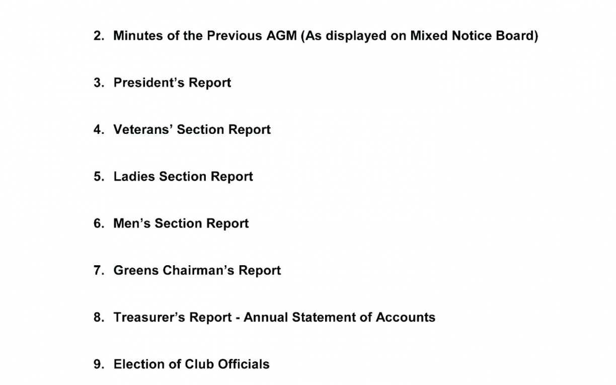 Club Agm Agenda Template – Karati.ald2014 Throughout Treasurer's Report Agm Template