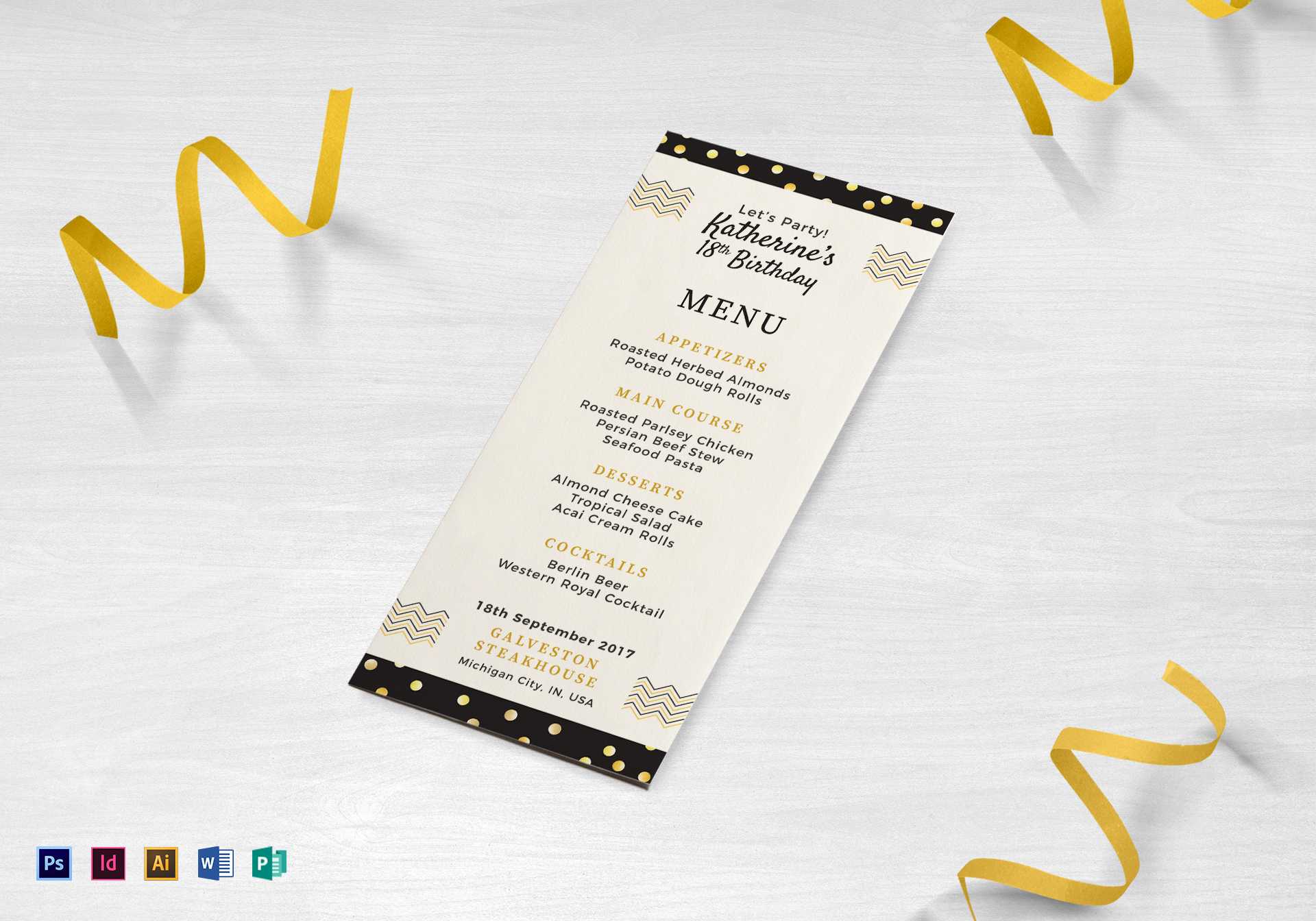 Coloring : Stunning Dinner Menu Template Word Image Intended For Cocktail Menu Template Word Free
