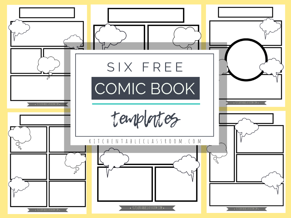 Comic Book Templates – Free Printable Pages – The Kitchen Inside Printable Blank Comic Strip Template For Kids