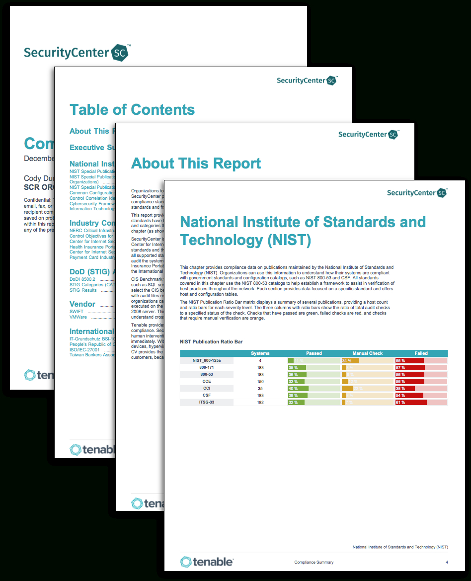 Compliance Summary Report - Sc Report Template | Tenable® With Pci Dss Gap Analysis Report Template