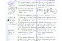 Cornell Notes Example 4: Double Entry Journal in Double Entry Journal Template For Word