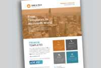 Corporate Flyer Design In Microsoft Word Free - Used To Tech in Templates For Flyers In Word