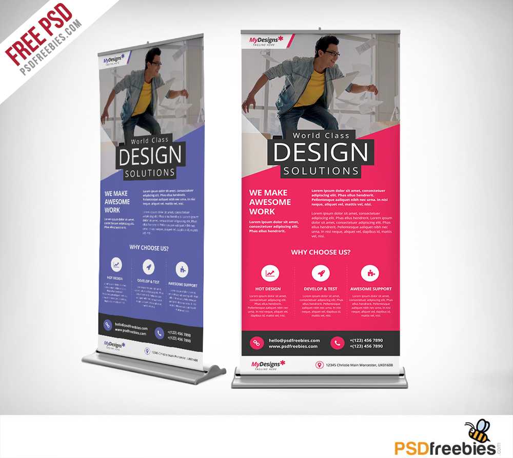 Corporate Outdoor Roll Up Banner Free Psd | Psdfreebies Inside Outdoor Banner Design Templates