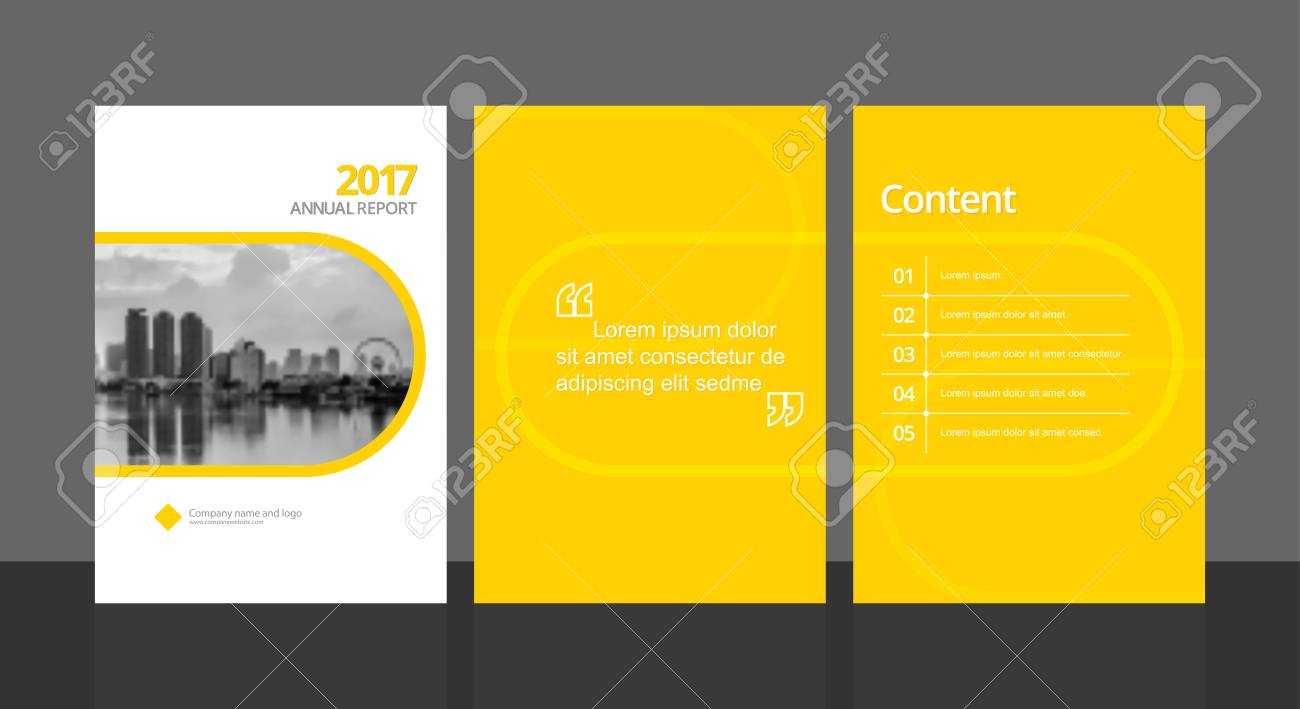 Cover Design For Annual Report Or Business Catalog, Magazine,.. Within Report Content Page Template