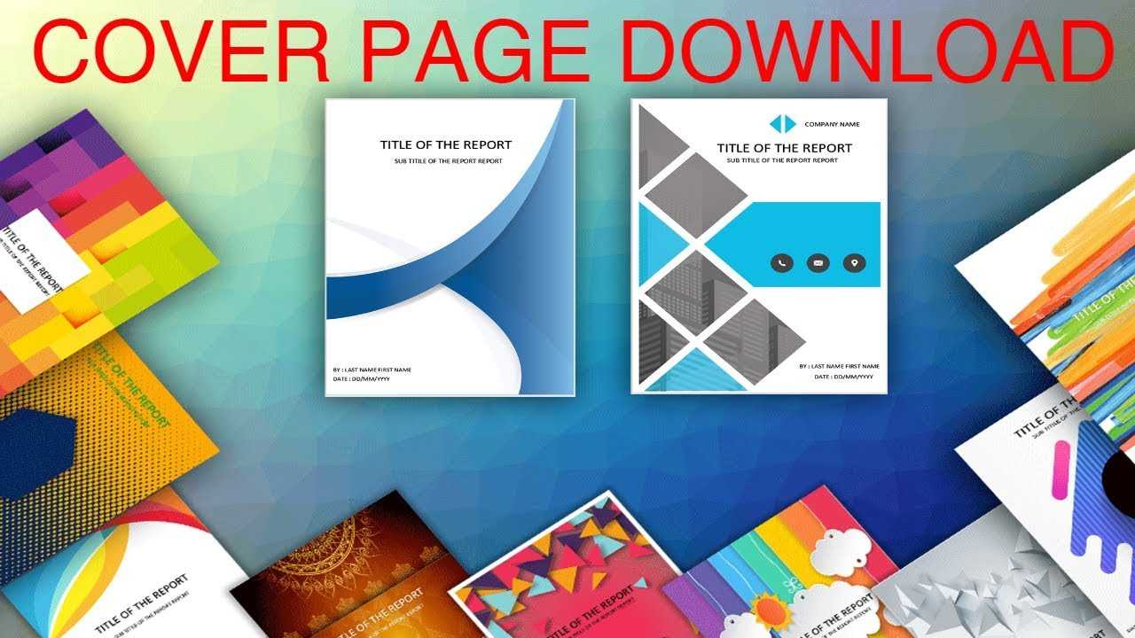 Cover Page In Word Template – Download Editable, Ready To Use (.docx) –  Page De Couverture Word Within Cover Page Of Report Template In Word
