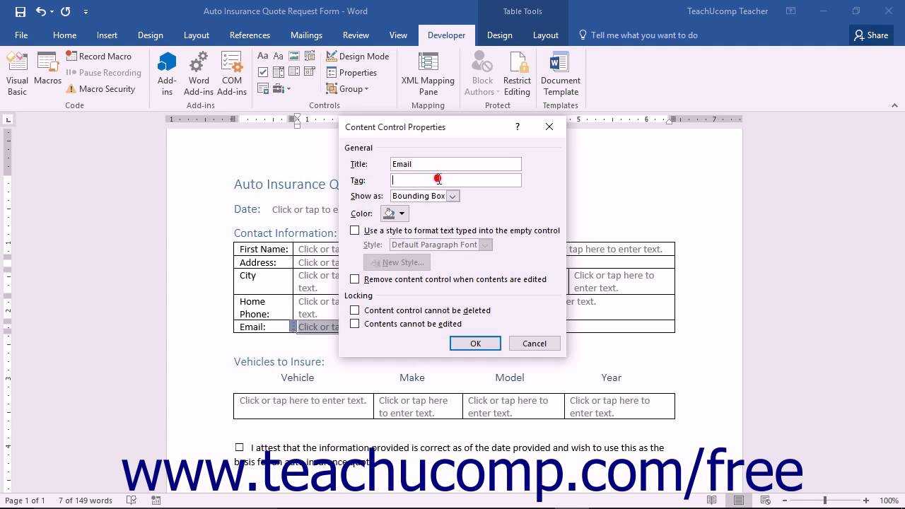Create A Form In Word  Instructions And Video Lesson Regarding How To Insert Template In Word