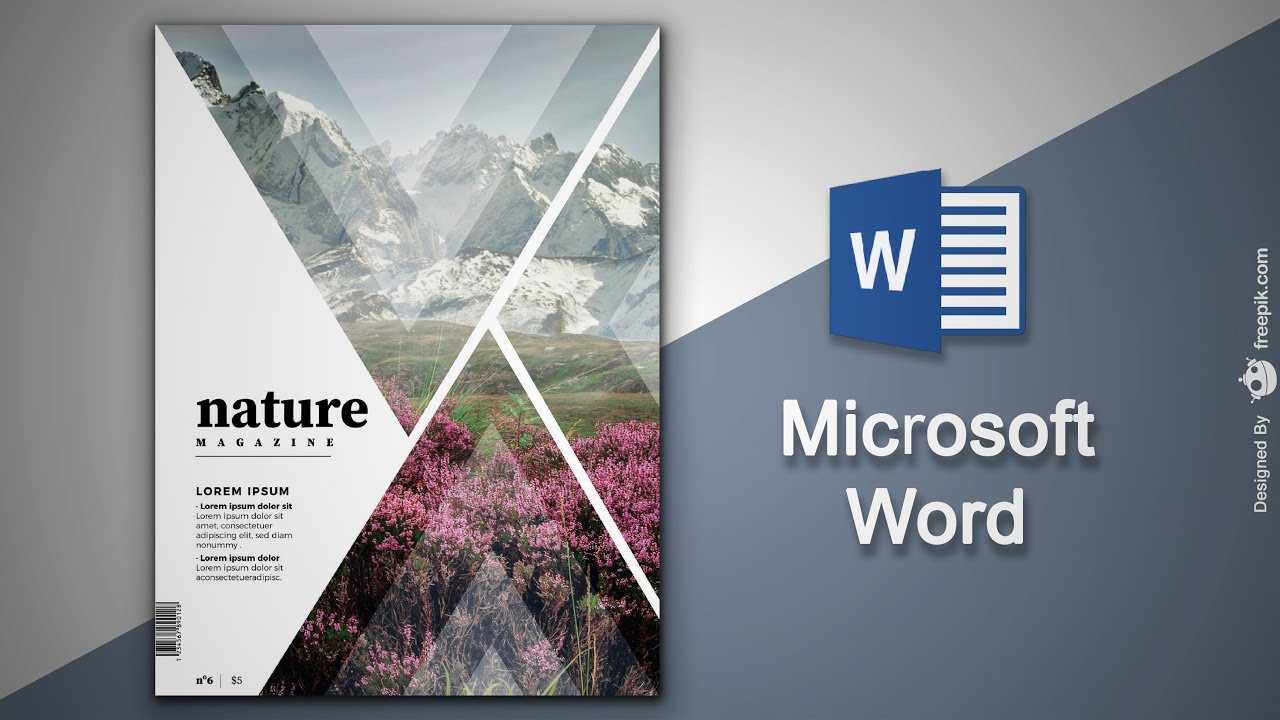 Create Cover Page In Microsoft Word | Natural Magazine Cover Designing In  Ms Word Throughout Magazine Template For Microsoft Word