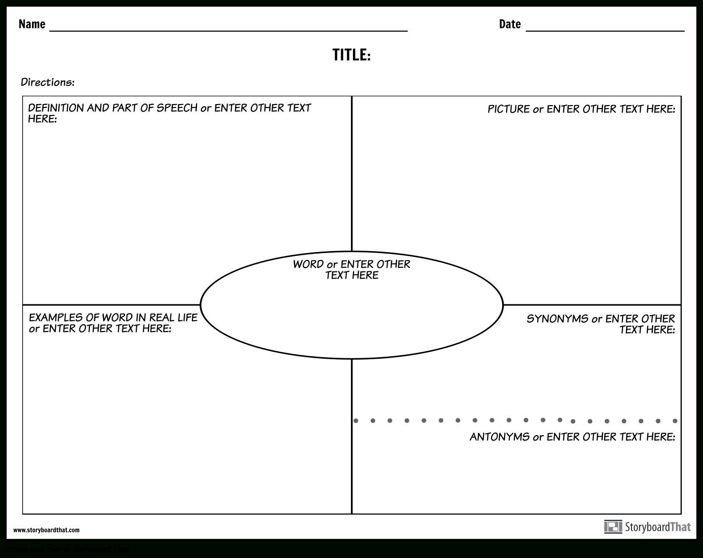 Create Vocabulary Worksheets | Vocabulary Templates Regarding Vocabulary Words Worksheet Template