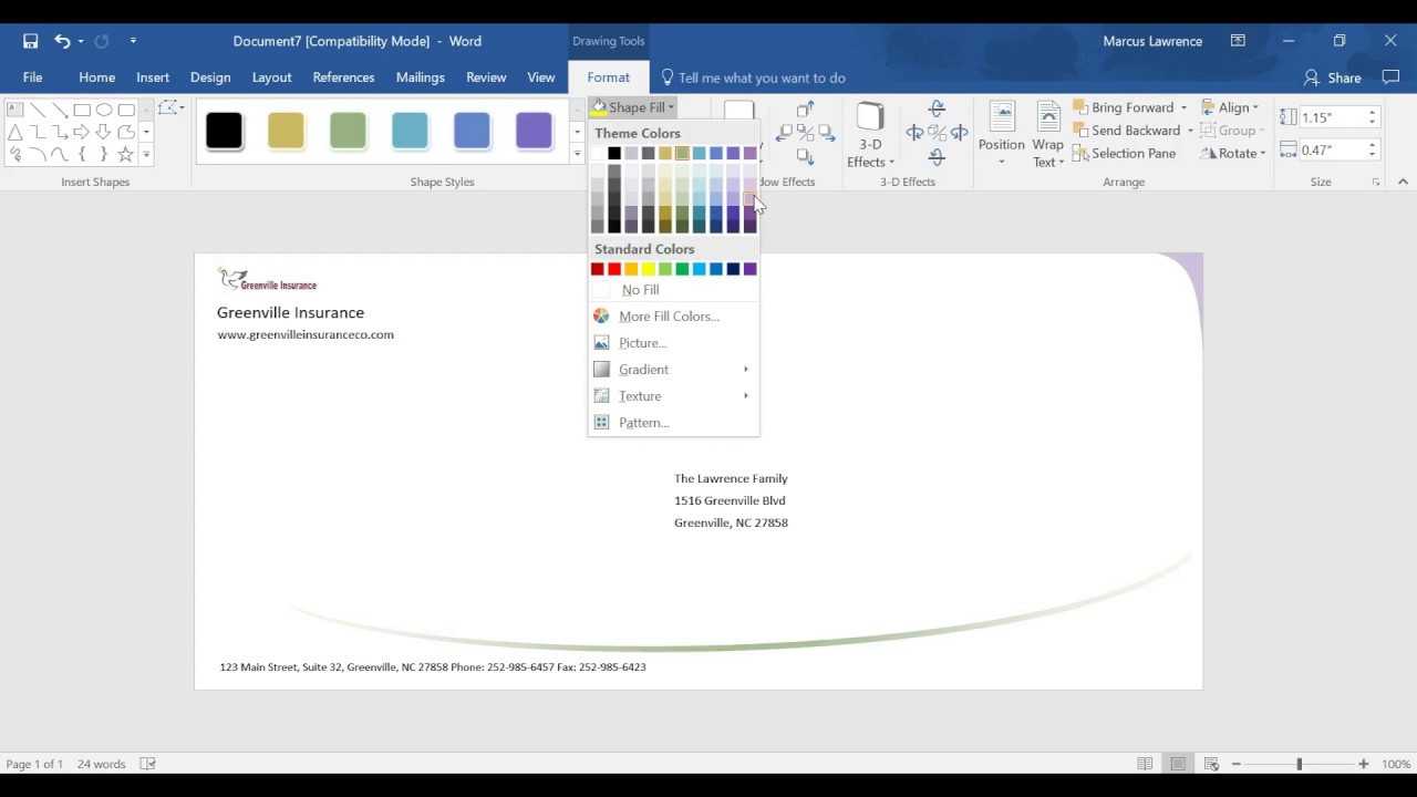Creating An Envelope Design In Ms Word 2016 Pertaining To Word 2013 Envelope Template