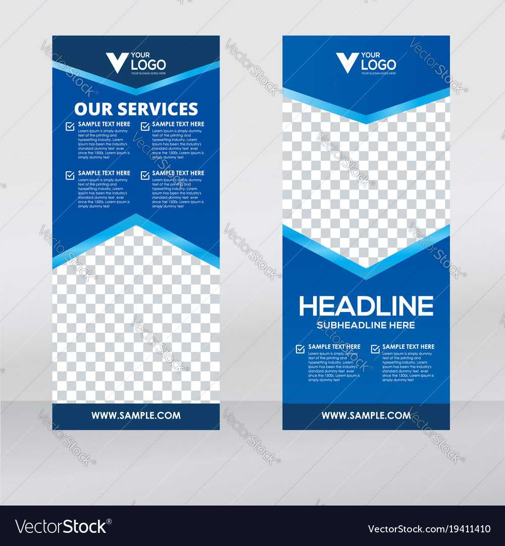 Creative Roll Up Banner – Free Template Ppt Premium Download Inside Retractable Banner Design Templates