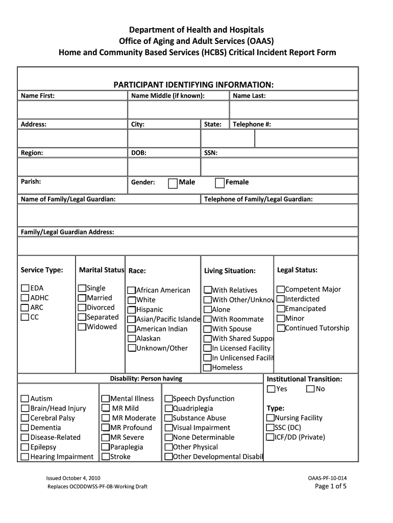 Critical Incident Form Template – Fill Online, Printable Regarding Serious Incident Report Template