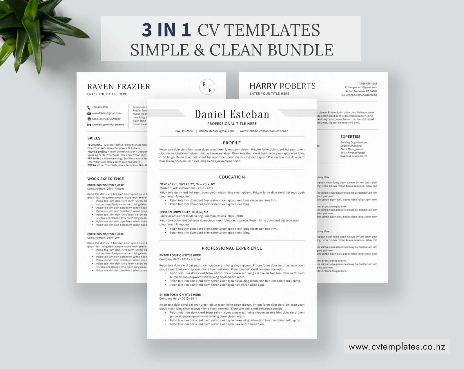 Cv Bundle For Ms Word, Cv Templates, Minimalist Curriculum Vitae, Cover  Letter, 1 3 Page, Professional Resume, Functional Resume, Student Resume, Pertaining To How To Make A Cv Template On Microsoft Word