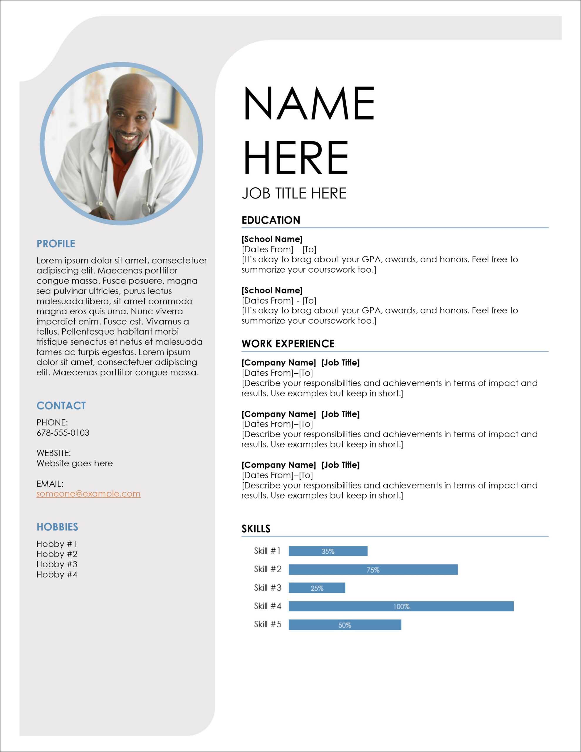 Cv Format Professional Free Download Downloadable Resume With Free Downloadable Resume Templates For Word