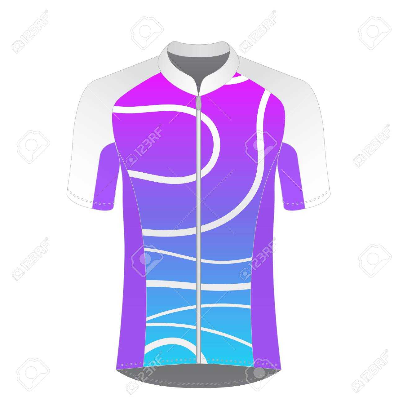 Cycling Jersey Mockup. T Shirt Sport Design Template. Road Racing.. Intended For Blank Cycling Jersey Template