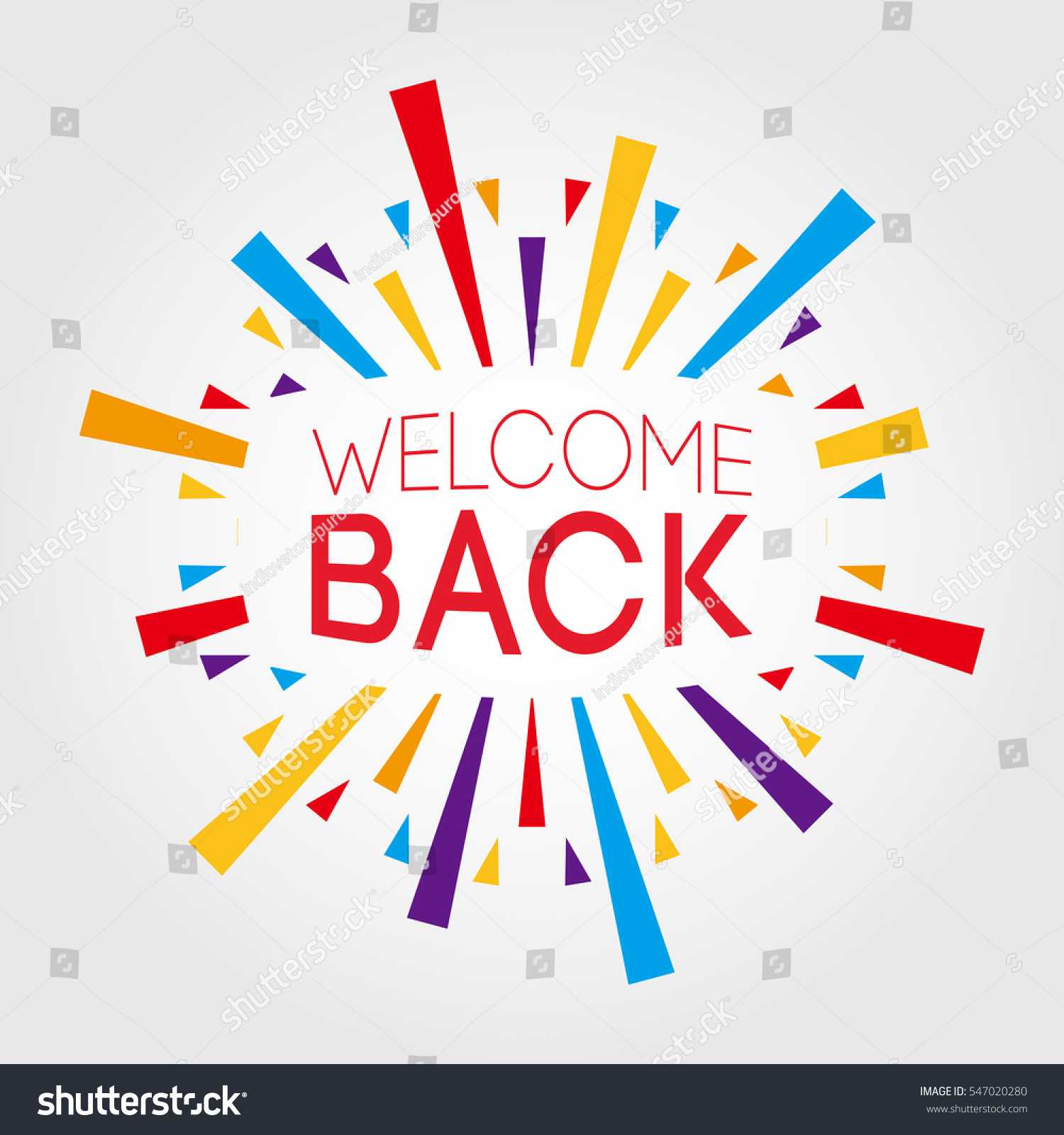 Стоковая Векторная Графика «Welcome Back Poster Banner In Welcome Banner Template