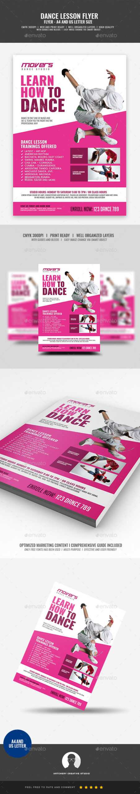 Dance Studio Flyer – Karan.ald2014 Within Dance Flyer Template Word