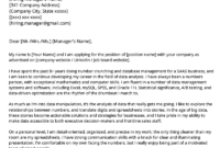 Data Analyst Cover Letter Example | Resume Genius in Report To Senior Management Template