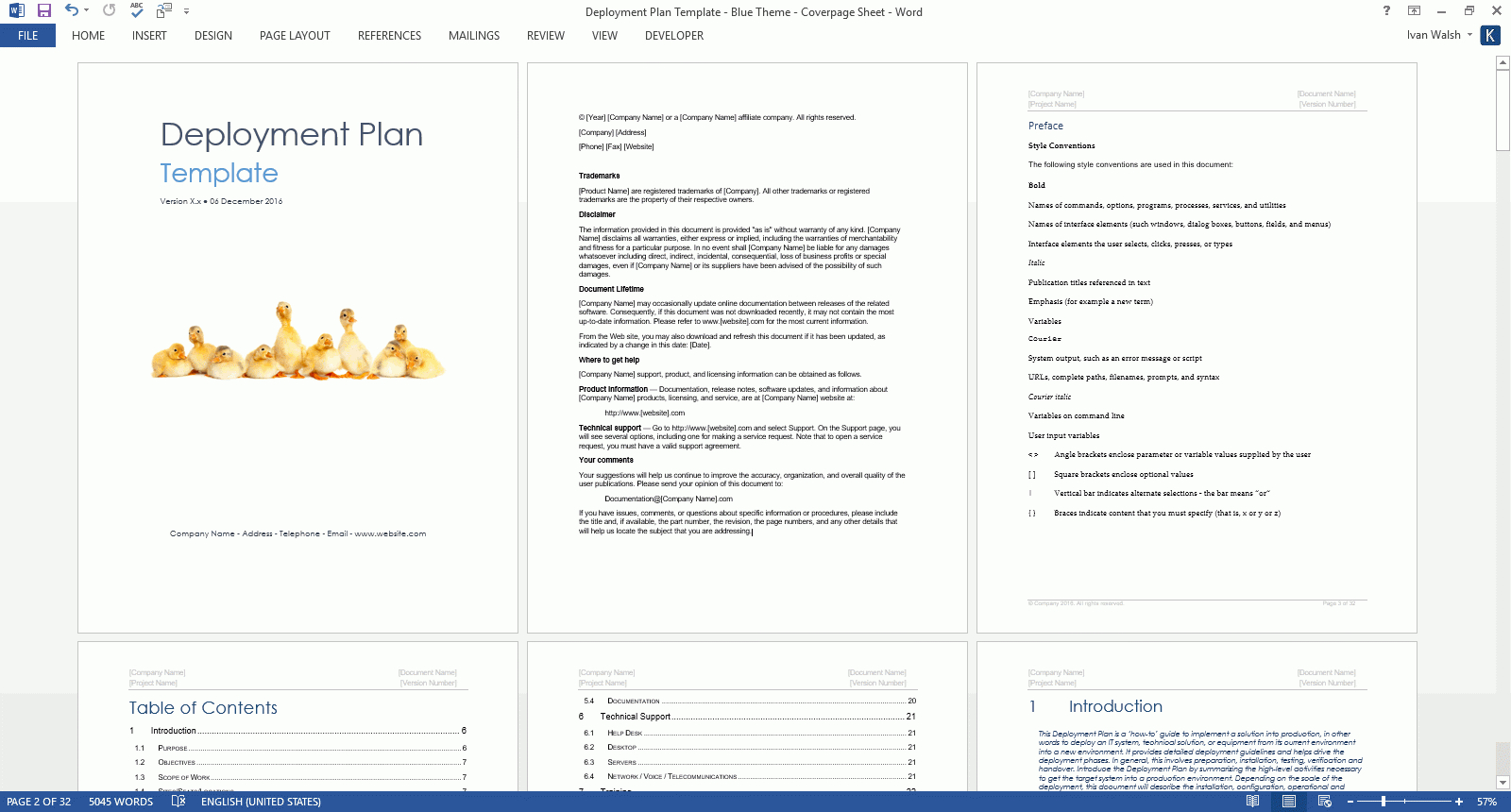Deployment Plan Template (Ms Word) – Templates, Forms With Regard To Datasheet Template Word
