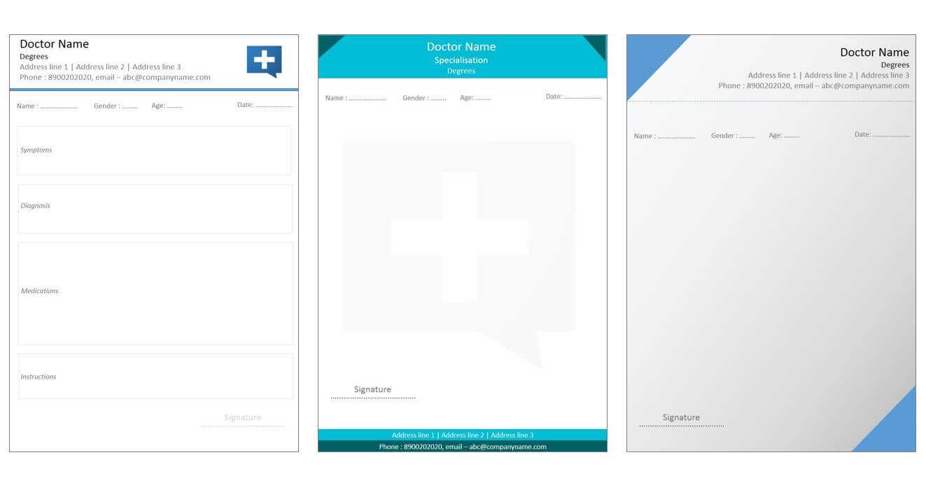 Designs For Medical Prescription Template – Indoclinic Blog In Doctors Prescription Template Word