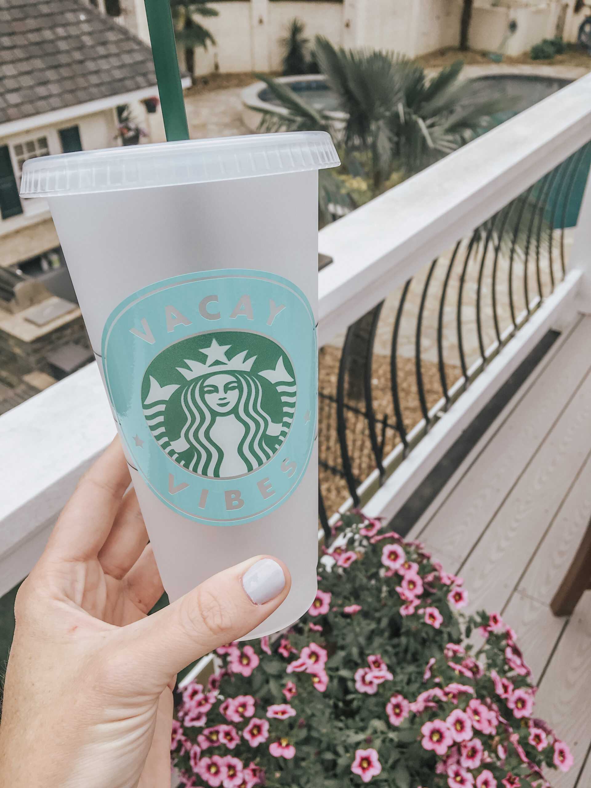 Diy Starbucks Tumbler + Free Cut Files – Kayla Makes Within Starbucks Create Your Own Tumbler Blank Template