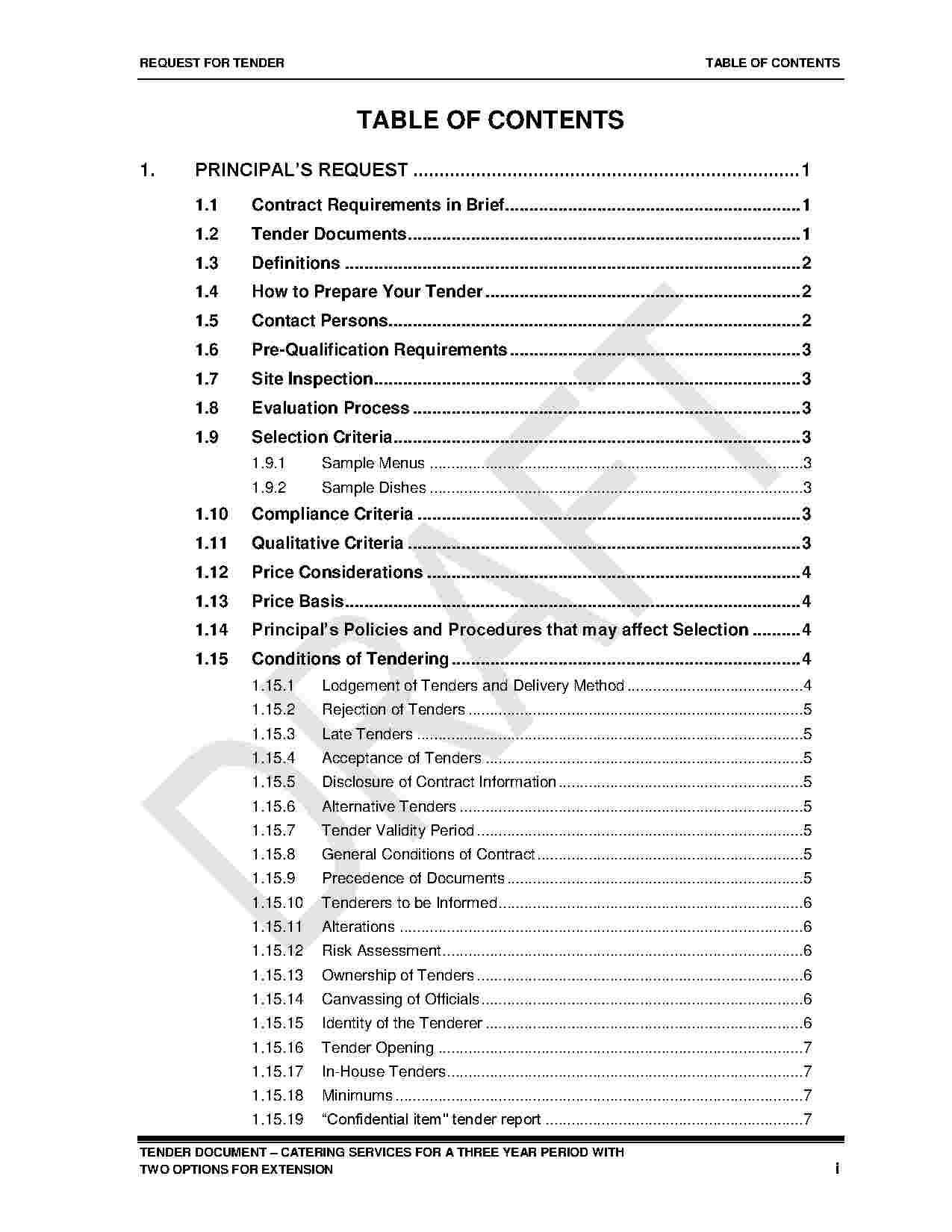 Download Catering Contract Style 1 Template For Free At In Catering Contract Template Word