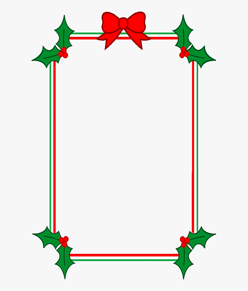 Download Holly Border Clipart – Christmas Border Template Throughout Christmas Border Word Template