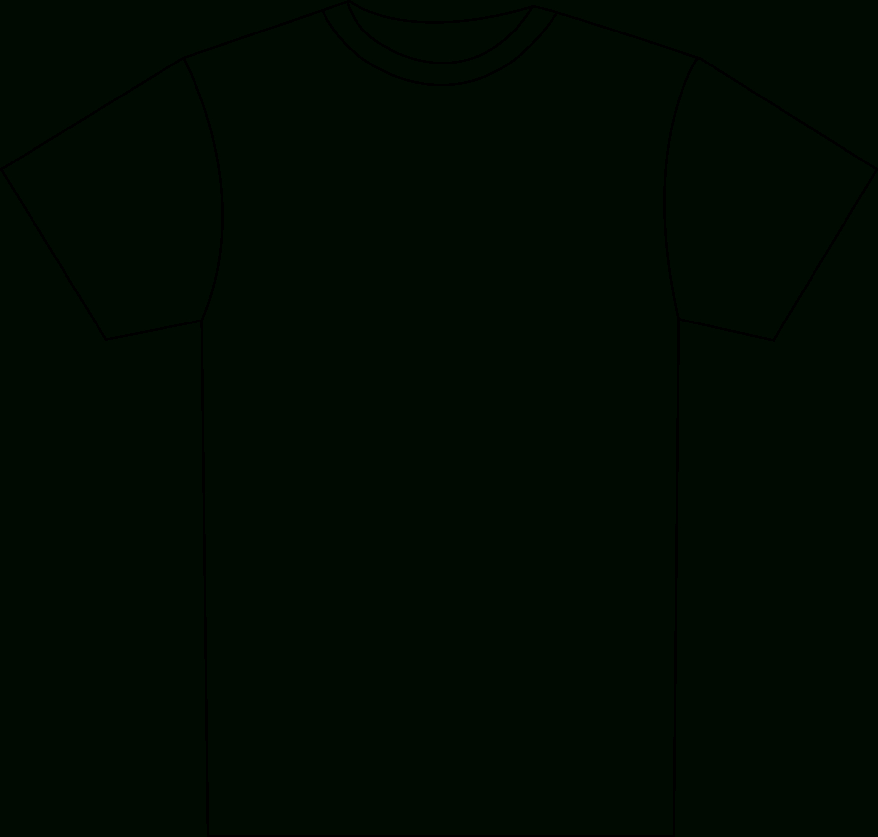 Download T Shirt Design Template Png – Shirt Outline Png Within Blank T Shirt Outline Template