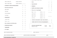 Download Vehicle Inspection Checklist Template | Excel | Pdf within Vehicle Checklist Template Word