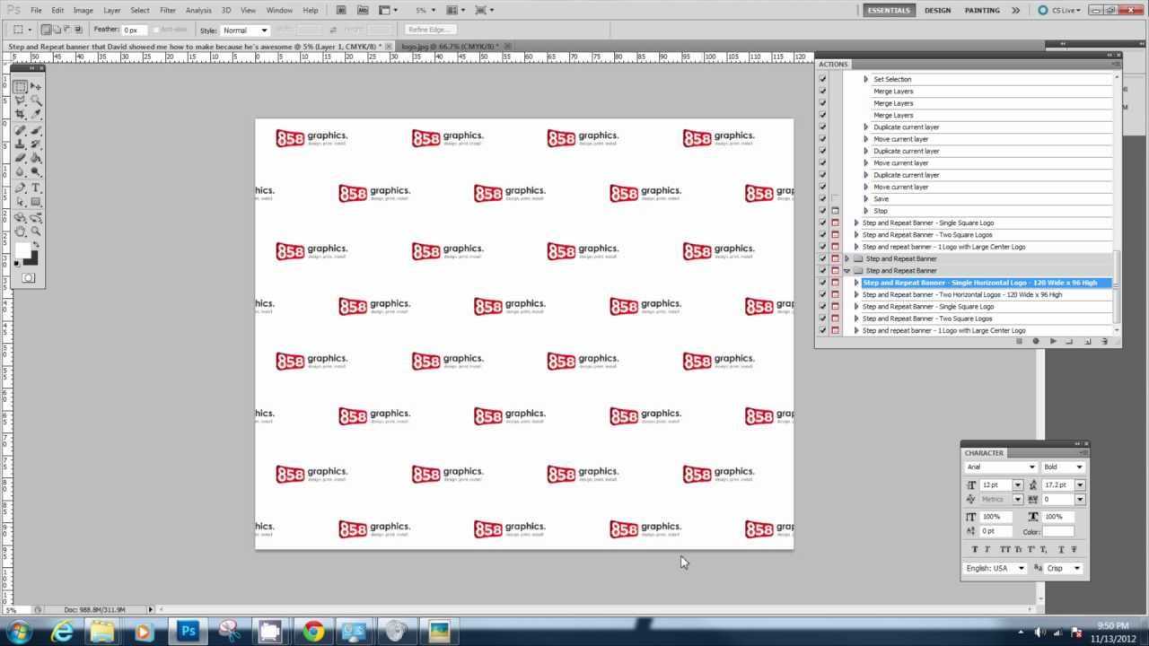 Downloading And Using The Step And Repeat Photoshop Action For Step And Repeat Banner Template