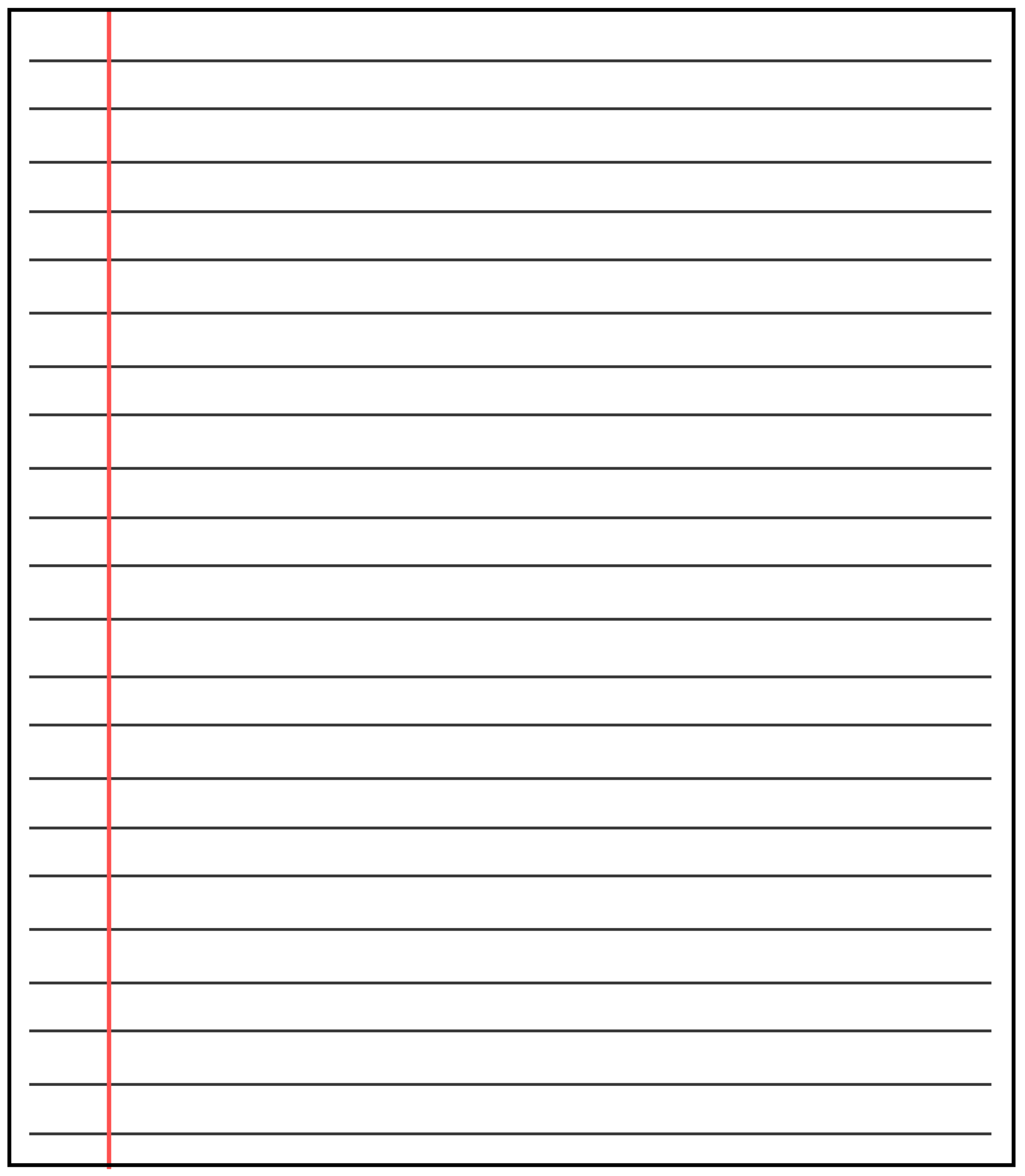 ❤️20+ Free Printable Blank Lined Paper Template In Pdf❤️ Intended For Notebook Paper Template For Word