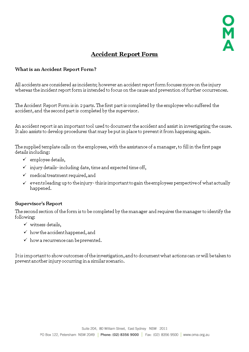 免费Construction Job Site Incident Report Form | 样本文件在 With Regard To Construction Accident Report Template