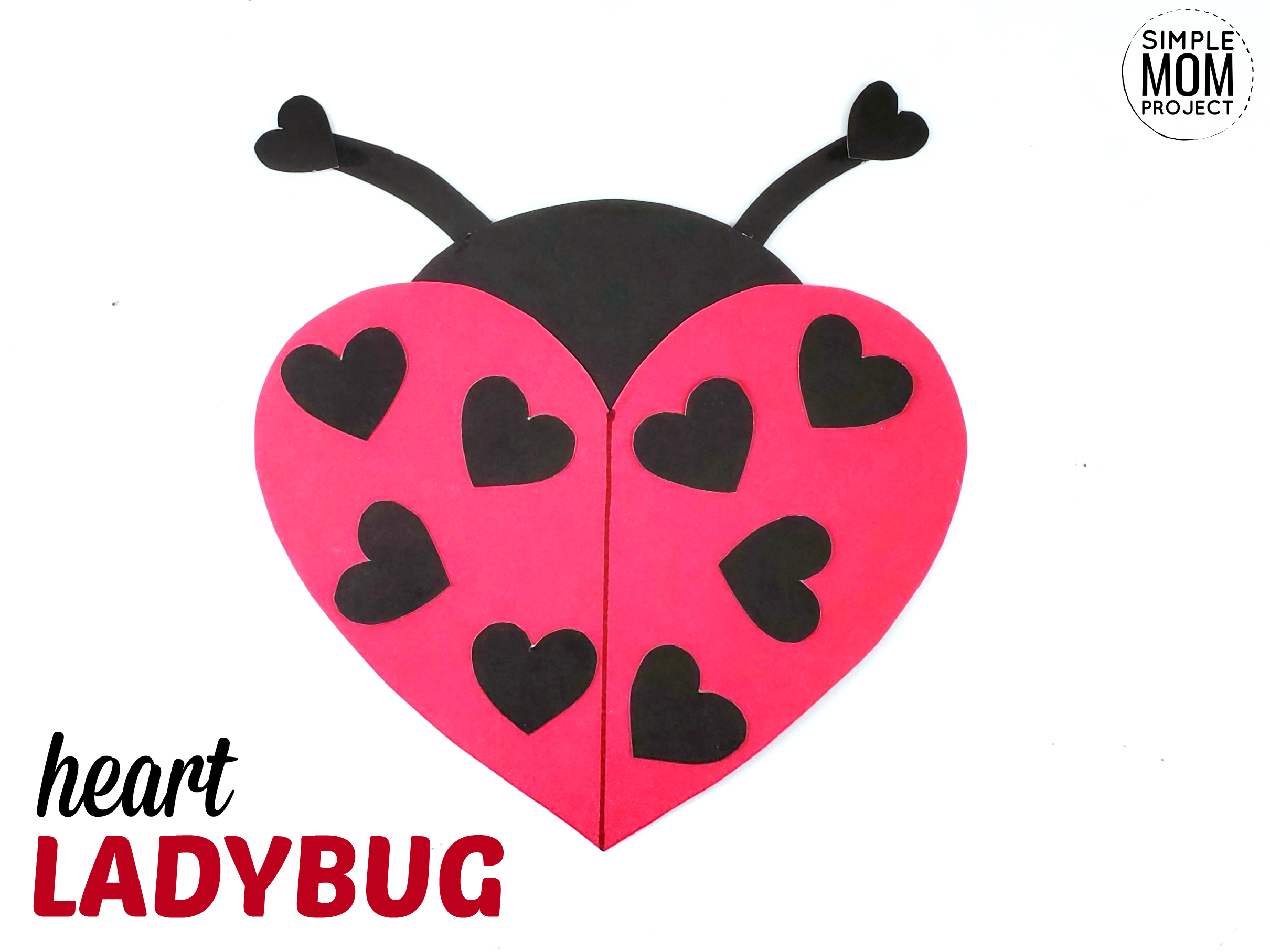 Easy Diy Valentine's Day Ladybug With Free Printable Inside Blank Ladybug Template