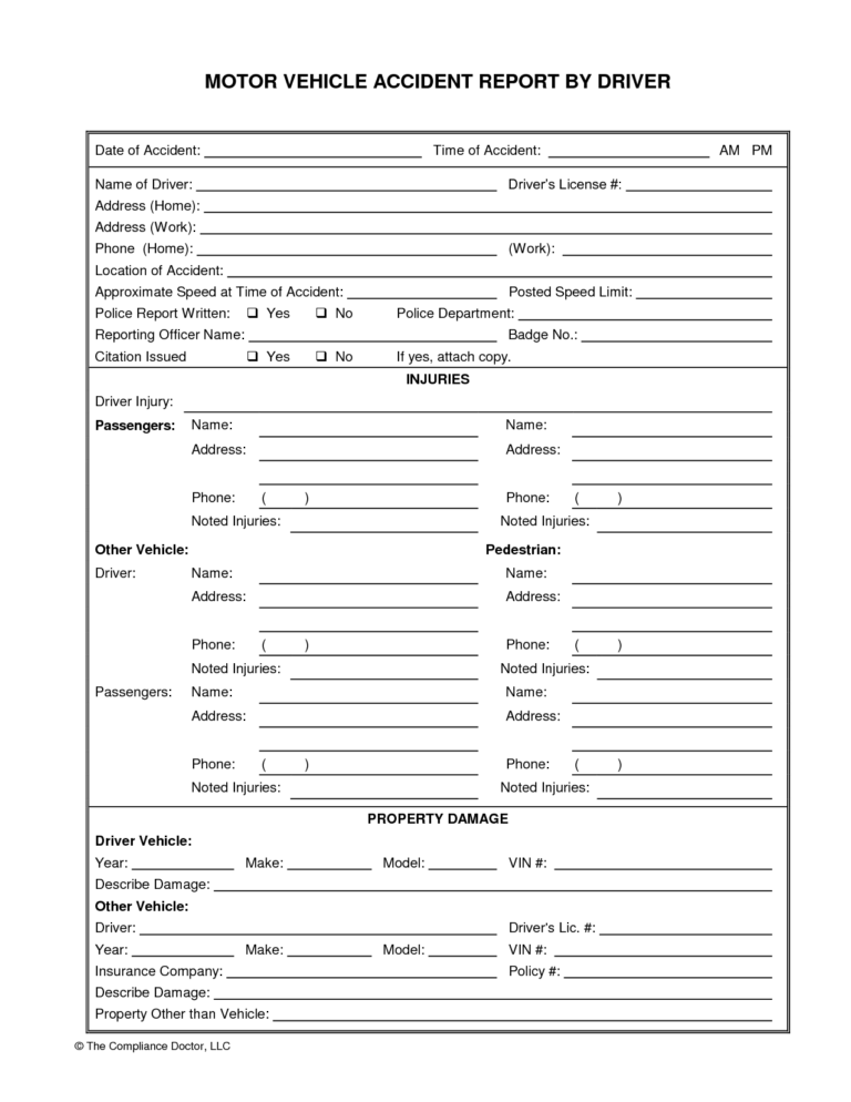 Eb9 Vehicle Damage Report Template | Wiring Library inside Vehicle ...