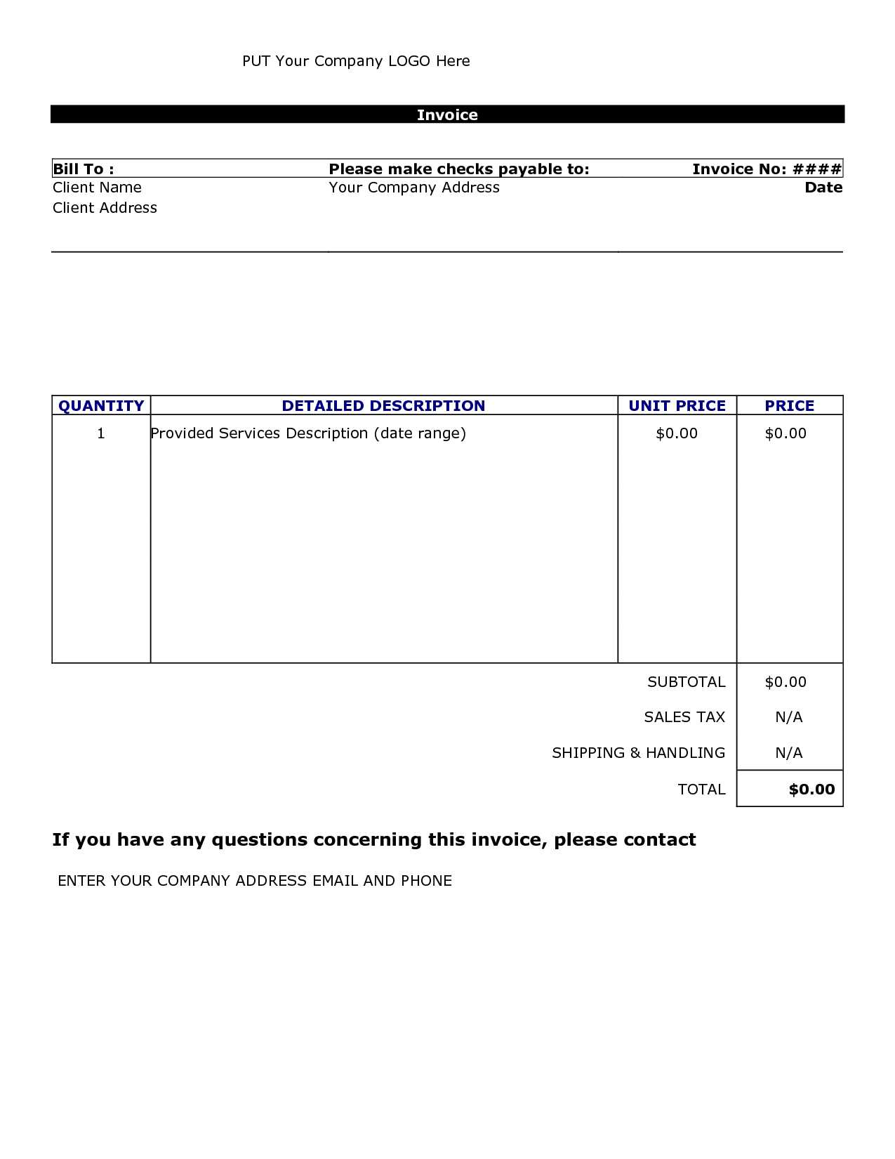 Ebook] Modele Document Word 2010 For Invoice Template Word 2010